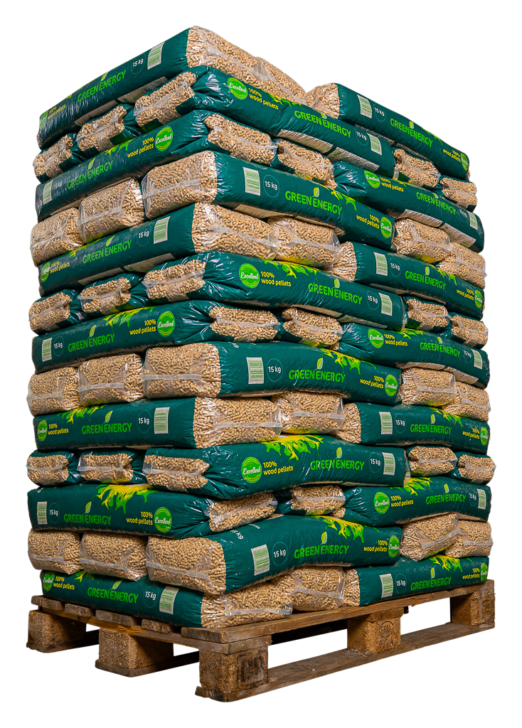 Houtpellets excellent 100% dennenhout hele pallet